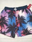 Work Idea szorty kąpielowe męskie L palmy tropikalne nowe