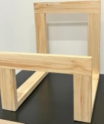 Drewniany stojak na 85 płyt winylowych vinyl