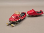 MOTO -NEIGE +TRAILER MAJORETTE FRANCJA 1970r