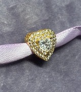 Charms zawieszka złota z cyrkoniami – kompatybilny z bransoletką modułową