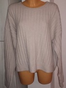 Cieply bezowy gruby sweter szeroki oversize H&M  XL  XXL