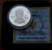 UKRAINA 5 UAH 2009r. Iwan Kotlarewski SREBRO nr.139