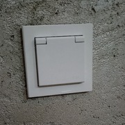 Gniazdko z bolcem Ospel Sonata białe ip44 10 szt 