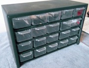 Organizer stojący na biurko - z szufladkami