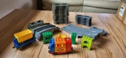 Lego DUplo Pociąg, tory, lokomotywa elektryczna z bateriami