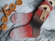 Skarpety robione na drutach