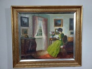 Stary obraz na płótnie Edith Gert  .