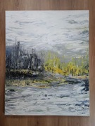 Obraz 100x80cm, farby olejne, sztuka współczesna