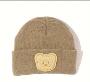 Czapka dziecieca jesień zima modna z misiem 