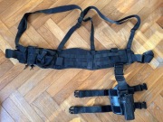 Pas taktyczny MOLLE + kabura AMOMAX zestaw ASG survival outdoor