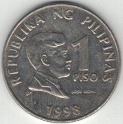 Filipiny 1 piso peso 1998 - 24 mm - nr 2