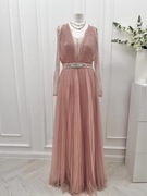 ZDOBIONA PLISOWANA TIULOWA KOKTAJLOWA SUKIENKA ASOS 32 XXS