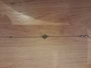 Srebrna bransoletka próby 925 z emblematem koniczyna długość 20.5cm