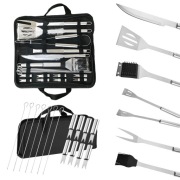 ZESTAW AKCESORIÓW DO GRILLA ZE STALI NIERDZEWNEJ 21w1 