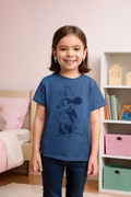 122 Uniqlo Granatowa koszulka t-shirt z Myszką Minnie