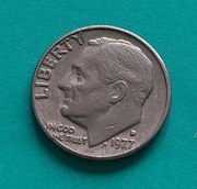 10 CENTÓW USA 1977 ONE DIME LIBERTY Roosevelt