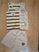 Letni komplet chłopięcy krótkie spodenki + koszulka r. 92/98