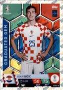 Karta Topps Euro 2024 GRADUATED GEM CRO 16 LUKA SUCIC CHORWACJA