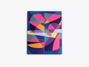 Obraz akrylowy na płótnie, abstrakcja geometryczna, 50x40 cm