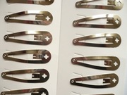 Spinki pyki srebrne montażowe 12 szt.