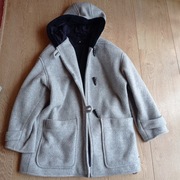 Butik Kurtka budrysówka płaszcz zimowy szary kaptur y2k r M oversize