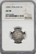 Trojak Zygmunt III Waza 1598 mennica Lublin, NGCAU58.