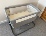 Łóżeczko dostawne 70x92 Skiddou Natt 3w1 szare