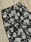 Spodnie w czarno białe kwiaty rozmiar 38 H&M