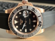 Zegarek Seiko Mod NH36, 40 mm, koperta rose gold, czarna tarcza, styl diver