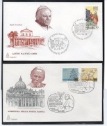JAN PAWEŁ II - Watykan Włochy 1983r.- koperty 2 szt.- Papież JP II