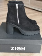 Botki skórzane Zign