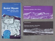 996 Beskid Wysoki mapa, Panoramy górskie z Beskidów, Tatr i Penin