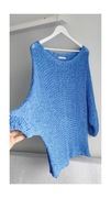 Reserved Niebieski sweter siatka r Xl