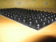 Odbojniki, stopki, dystanse, czarne, sferyczne, samoprzylepne 288 szt.