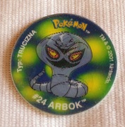 Tazo 2 Tazos Pokemon 3D #24 Arbok No. 63 2001 rok