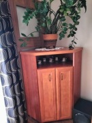 Sprzedam szafkę narożną w kolorze calvados , cena 300 zł.