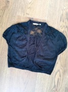 Red Herring Czarne bolerko z koronką, rozmiar 42