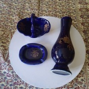 Zestaw ceramiki kobaltowej - Hałaziński Poznań Plewiska - Tanio!