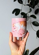 Kubek z rudym kotkiem na różowym tle, 330ml, Kubek z kotem