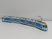 Model kartonowy zabawka pociąg miejski autobus szynowy tramwaj Skoda 16T