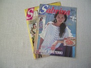 Czasopisma SABRINA z wykrojami z 1993 i 1995