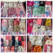 Zestaw wiosenny ubrań dla dziewczynki rozmiar 86 i 92