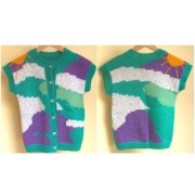 KAMIZELKA Hand made dziewczynka 134-146