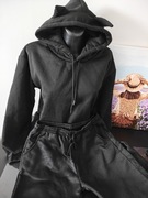 Polarowa bluza z kapturem i spodniami do biegania Kombinezon 