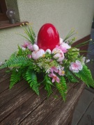 Wielkanocny stroik z jajem