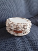 Upominki hand made - Koszyczek na szydełku 