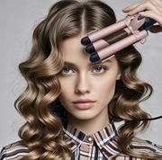 Profesjonalna lokówka/prostownica kręcona z 5 gałęziami, 200°C