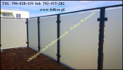 Folia matowa mrożona na balkon -Sprzedaż, montaż