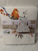 Pościel Z Mikrowłókna Satynowego 160x200 Ptaszki