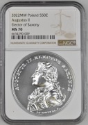50 zł - 2022 - August II Mocny - NGC MS70
